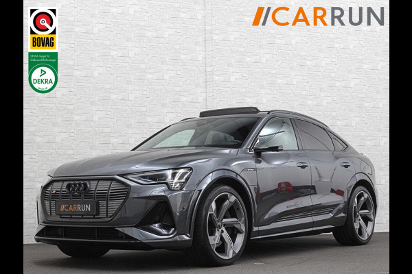 Audi e-tron Sportback S 504pk | RS-Stoelen | Panorama | 360 Camera | Valcona Leder | ACC | B&O Sound | Luchtvering | Soft-Close | Camera Spiegels | Nachtzicht | Keyless-Entry | Head-Up | 4-Zone Clima | Stoelverwarming V+A | Sfeerverlichting | Memory | Carplay |