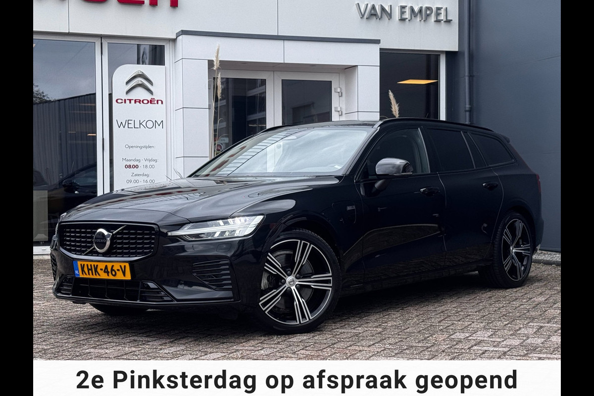 Volvo V60 2.0 T6 Plug-in hybrid AWD Ultimate Dark Long Range | Trekhaak | 100% SOH | Leder + Memory | Winter Pack