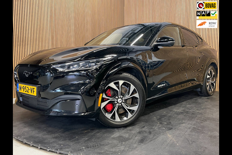 Ford Mustang Mach-E Extended AWD 98 kWh|91% SOH|BLACK|TREKHAAK|LEDER|B&O|ACC|360+V+A-CAMERA|CARPLAY|STOEL+STUURVERW|NL|INC BTW|NAP