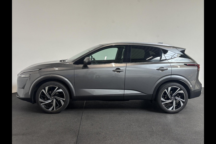 Nissan QASHQAI 1.3 MHEV DIG-T 158pk Xtronic Tekna+ Navigatie Apple Carplay/Android Auto Parkeersensoren 360 camera Adaptive cruise control Elektrisch panoramadak achterklep en bestuurderstoel Stoel-en stuurverwarming