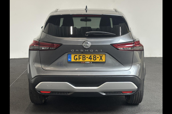 Nissan QASHQAI 1.3 MHEV DIG-T 158pk Xtronic Tekna+ Navigatie Apple Carplay/Android Auto Parkeersensoren 360 camera Adaptive cruise control Elektrisch panoramadak achterklep en bestuurderstoel Stoel-en stuurverwarming