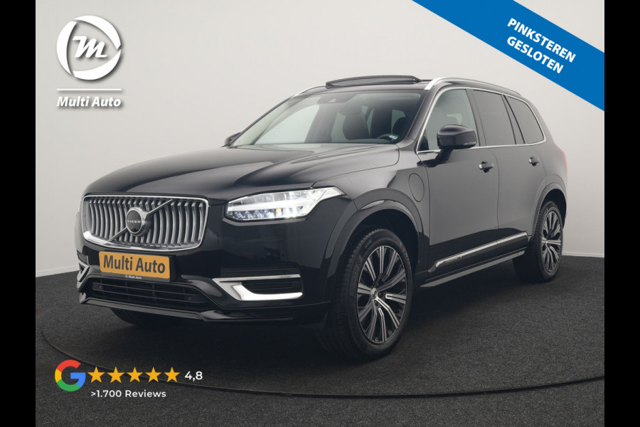 Volvo XC90 T8 Recharge AWD Plus Bright 7 Persoons LONG RANGE PHEV 455pk Dealer O.H. | Panodak | Adaptive Cruise | 360 Camera | Harman / Kardon | Lederen Sportstoelen Memory & Verwarmd | Keyless | Blis | Stuur Verwarmd | Apple Carplay | Navigatie | DAB | Plug In Hybrid |