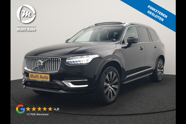 Volvo XC90 T8 Recharge AWD Plus Bright 7 Persoons LONG RANGE PHEV 455pk Dealer O.H. | Panodak | Adaptive Cruise | 360 Camera | Harman / Kardon | Lederen Sportstoelen Memory & Verwarmd | Keyless | Blis | Stuur Verwarmd | Apple Carplay | Navigatie | DAB | Plug In Hybrid |