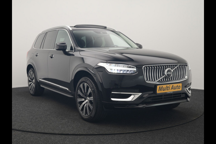 Volvo XC90 T8 Recharge AWD Plus Bright 7 Persoons LONG RANGE PHEV 455pk Dealer O.H. | Panodak | Adaptive Cruise | 360 Camera | Harman / Kardon | Lederen Sportstoelen Memory & Verwarmd | Keyless | Blis | Stuur Verwarmd | Apple Carplay | Navigatie | DAB | Plug In Hybrid |