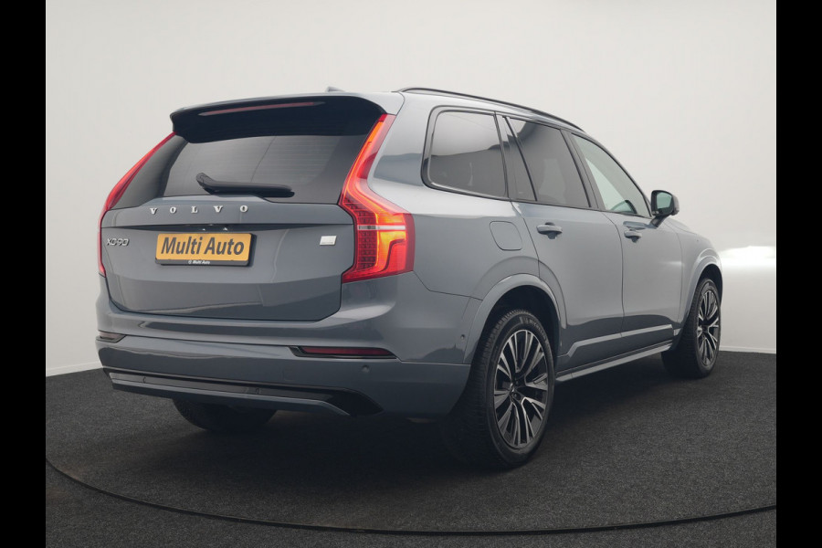 Volvo XC90 T8 Recharge AWD Plus Dark 7 Persoons LONG RANGE PHEV 455pk Dealer O.H. | Trekhaak Af Fabriek | Luchtvering | Adaptive Cruise | 360 Camera | Harman / Kardon | Lederen Sportstoelen Memory & Ventilatie | Keyless | Blis | Google Assistent | Stuur & Stoelen Verwarmd  | Plug In Hybrid |