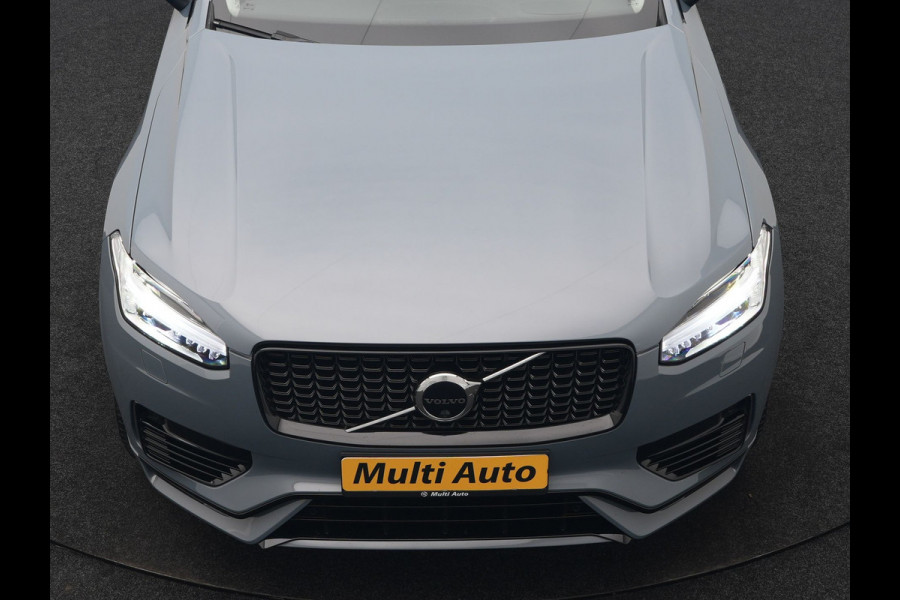 Volvo XC90 T8 Recharge AWD Plus Dark 7 Persoons LONG RANGE PHEV 455pk Dealer O.H. | Trekhaak Af Fabriek | Luchtvering | Adaptive Cruise | 360 Camera | Harman / Kardon | Lederen Sportstoelen Memory & Ventilatie | Keyless | Blis | Google Assistent | Stuur & Stoelen Verwarmd  | Plug In Hybrid |