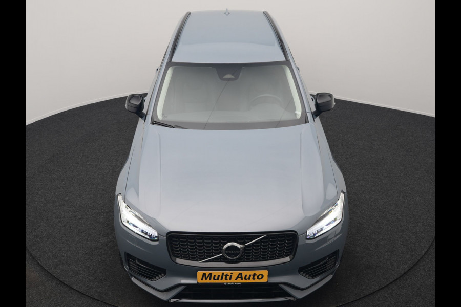 Volvo XC90 T8 Recharge AWD Plus Dark 7 Persoons LONG RANGE PHEV 455pk Dealer O.H. | Trekhaak Af Fabriek | Luchtvering | Adaptive Cruise | 360 Camera | Harman / Kardon | Lederen Sportstoelen Memory & Ventilatie | Keyless | Blis | Google Assistent | Stuur & Stoelen Verwarmd  | Plug In Hybrid |