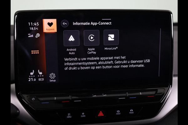 Volkswagen ID.4 Max 77 kWh | Panoramadak | SoH 88,96 % | Navigatie | 360 camera | Apple Carplay/Android Auto | Elek verstelbare stoel(en) | 21" Velgen | Elek Achterklep | Dode hoek Sensoren |