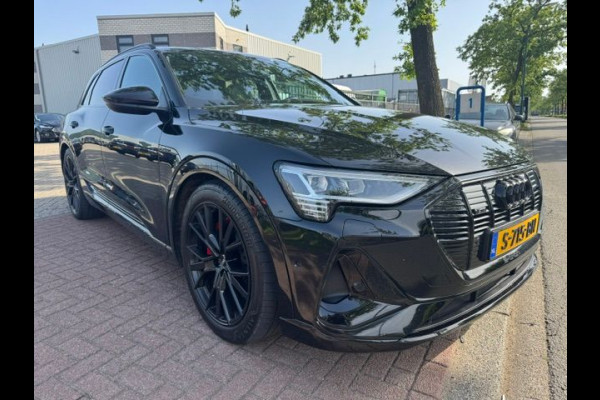 Audi e-tron 55 Quattro 408pk S Edition 95 kWh SOH 90,8% Zeer Complete Auto Black on Black
