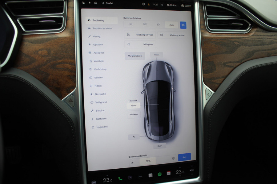 Tesla Model S 100D / Autopilot 2.5 / Luchtvering / Panoramadak / Performance package / Leder / Navigatie / 20'' / Audio Premium