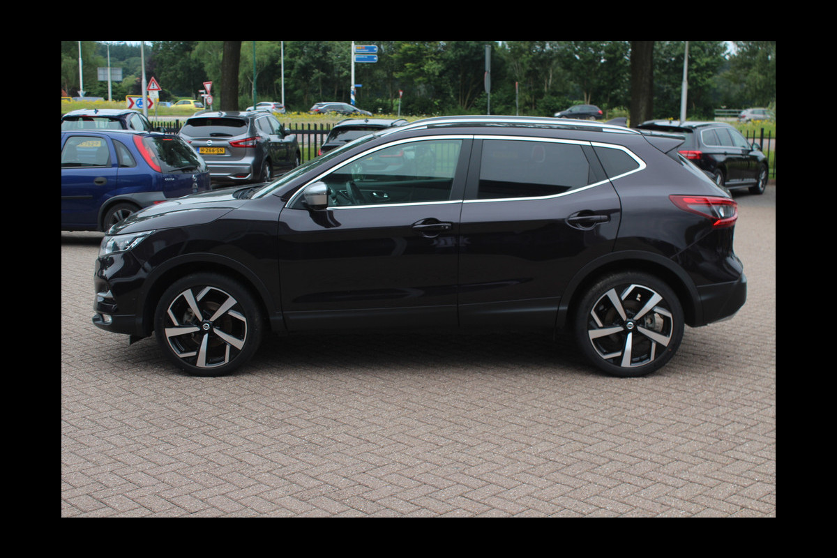 Nissan QASHQAI 1.3 DIG-T Tekna 160pk / Trekhaak / Panoramadak / 360Camera / 19'' / Navigatie / Keyless / Stoelverwarming / DAB / Cruise Control
