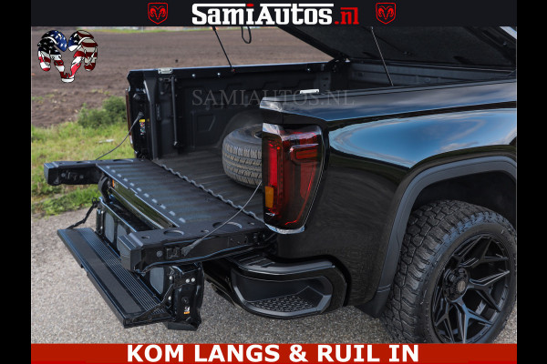 GMC Sierra AT4 6.2 V8 4X4 | VIRTUAL COCKPIT | LPG | HUD | BOM VOL | DC | RAM DEALER NEDERLAND | Dubbele Cabine met Royale 5 Zitplaatsen | BPM vrij | Nu Leverbaar uit Voorraad | Voorraad Nr 261530 |