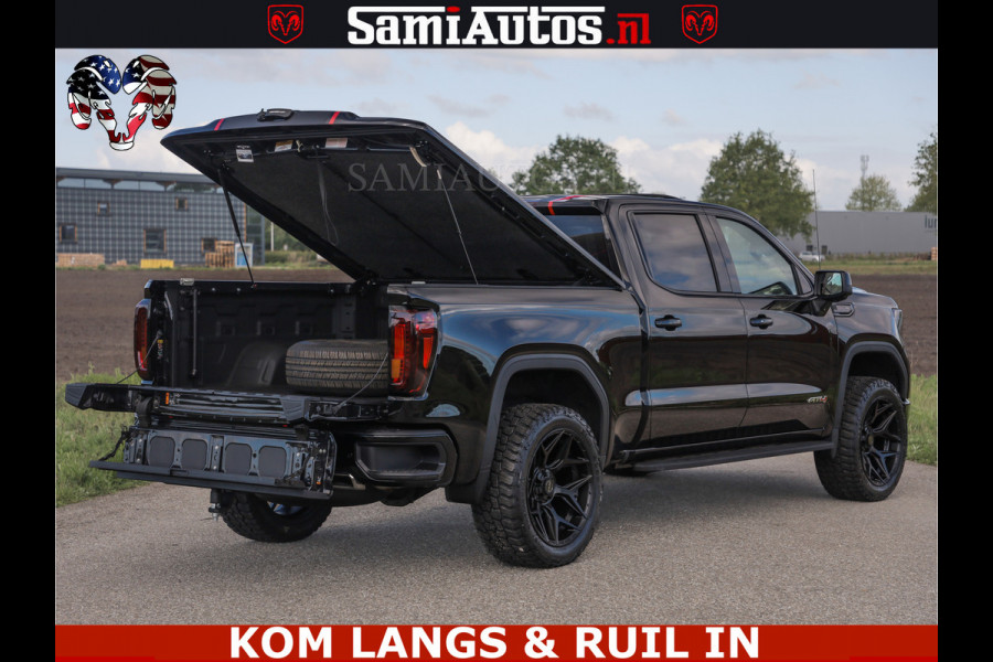 GMC Sierra AT4 6.2 V8 4X4 | VIRTUAL COCKPIT | LPG | HUD | BOM VOL | DC | RAM DEALER NEDERLAND | Dubbele Cabine met Royale 5 Zitplaatsen | BPM vrij | Nu Leverbaar uit Voorraad | Voorraad Nr 261530 |
