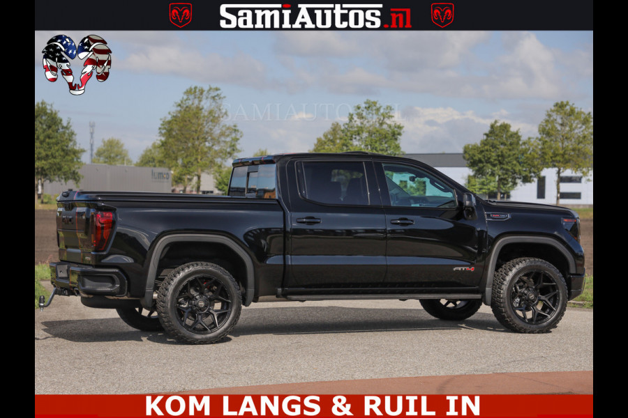 GMC Sierra AT4 6.2 V8 4X4 | VIRTUAL COCKPIT | LPG | HUD | BOM VOL | DC | RAM DEALER NEDERLAND | Dubbele Cabine met Royale 5 Zitplaatsen | BPM vrij | Nu Leverbaar uit Voorraad | Voorraad Nr 261530 |