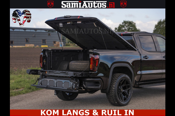 GMC Sierra AT4 6.2 V8 4X4 | VIRTUAL COCKPIT | LPG | HUD | BOM VOL | DC | RAM DEALER NEDERLAND | Dubbele Cabine met Royale 5 Zitplaatsen | BPM vrij | Nu Leverbaar uit Voorraad | Voorraad Nr 261530 |