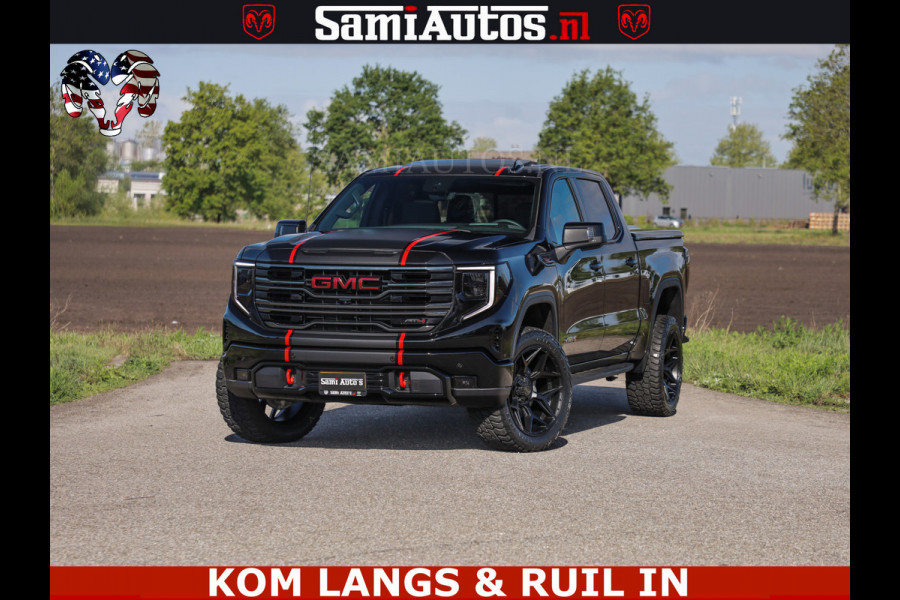 GMC Sierra AT4 6.2 V8 4X4 | VIRTUAL COCKPIT | LPG | HUD | BOM VOL | DC | RAM DEALER NEDERLAND | Dubbele Cabine met Royale 5 Zitplaatsen | BPM vrij | Nu Leverbaar uit Voorraad | Voorraad Nr 261530 |