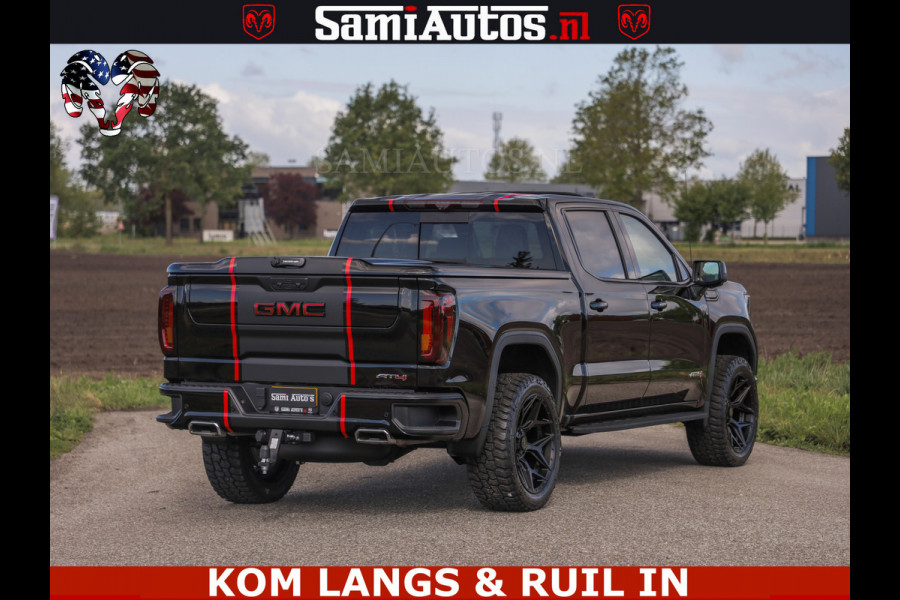 GMC Sierra AT4 6.2 V8 4X4 | VIRTUAL COCKPIT | LPG | HUD | BOM VOL | DC | RAM DEALER NEDERLAND | Dubbele Cabine met Royale 5 Zitplaatsen | BPM vrij | Nu Leverbaar uit Voorraad | Voorraad Nr 261530 |