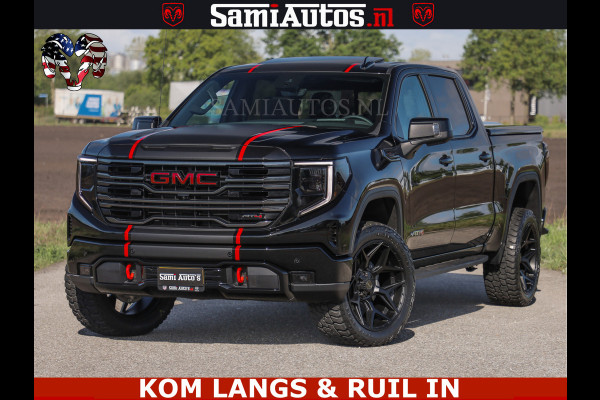 GMC Sierra AT4 6.2 V8 4X4 | VIRTUAL COCKPIT | LPG | HUD | BOM VOL | DC | RAM DEALER NEDERLAND | Dubbele Cabine met Royale 5 Zitplaatsen | BPM vrij | Nu Leverbaar uit Voorraad | Voorraad Nr 261530 |