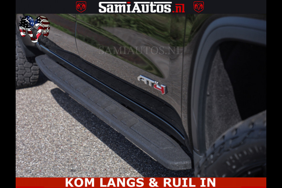 GMC Sierra AT4 6.2 V8 4X4 | VIRTUAL COCKPIT | LPG | HUD | BOM VOL | DC | RAM DEALER NEDERLAND | Dubbele Cabine met Royale 5 Zitplaatsen | BPM vrij | Nu Leverbaar uit Voorraad | Voorraad Nr 261530 |