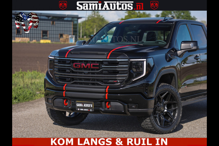 GMC Sierra AT4 6.2 V8 4X4 | VIRTUAL COCKPIT | LPG | HUD | BOM VOL | DC | RAM DEALER NEDERLAND | Dubbele Cabine met Royale 5 Zitplaatsen | BPM vrij | Nu Leverbaar uit Voorraad | Voorraad Nr 261530 |