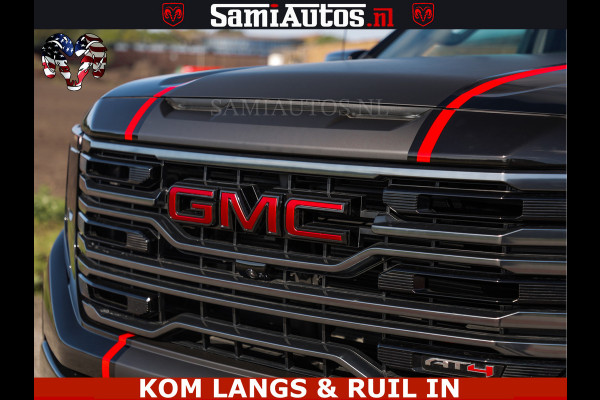GMC Sierra AT4 6.2 V8 4X4 | VIRTUAL COCKPIT | LPG | HUD | BOM VOL | DC | RAM DEALER NEDERLAND | Dubbele Cabine met Royale 5 Zitplaatsen | BPM vrij | Nu Leverbaar uit Voorraad | Voorraad Nr 261530 |