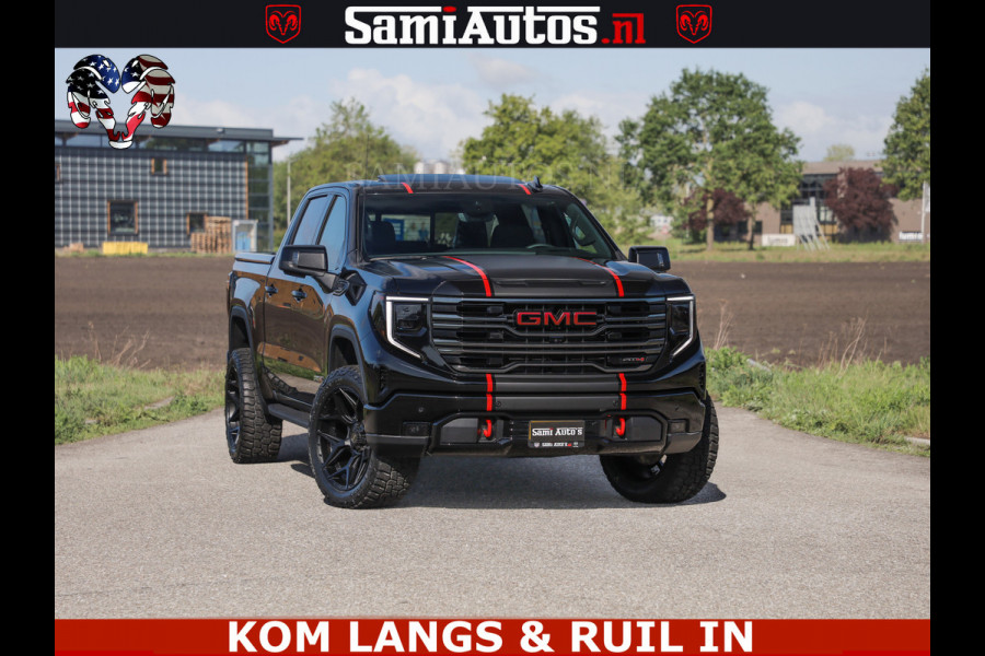 GMC Sierra AT4 6.2 V8 4X4 | VIRTUAL COCKPIT | LPG | HUD | BOM VOL | DC | RAM DEALER NEDERLAND | Dubbele Cabine met Royale 5 Zitplaatsen | BPM vrij | Nu Leverbaar uit Voorraad | Voorraad Nr 261530 |