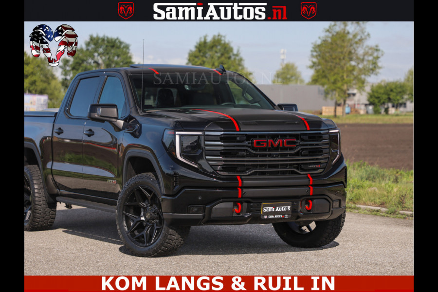 GMC Sierra AT4 6.2 V8 4X4 | VIRTUAL COCKPIT | LPG | HUD | BOM VOL | DC | RAM DEALER NEDERLAND | Dubbele Cabine met Royale 5 Zitplaatsen | BPM vrij | Nu Leverbaar uit Voorraad | Voorraad Nr 261530 |