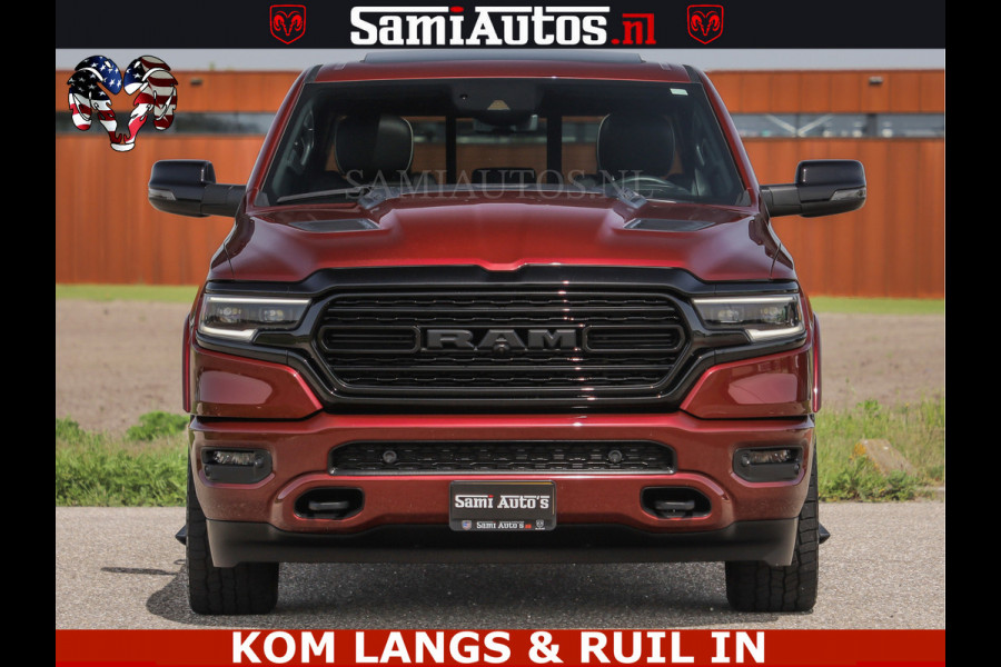 Dodge Ram DELMONICO | LIMITED NIGHT 5.7 V8 | BOM VOL | HUD | LUCHTVERING | MEEST LUXE DUBBELE CABINE | 5 PERSOONS | ROYALE STOELEN MET LUXE BEKLEDING | DC | GRIJSKENTEKEN | Z.G.A.N | EERSTE EIGENAAR | ORIGINELE NEDERLANDSE AUTO |