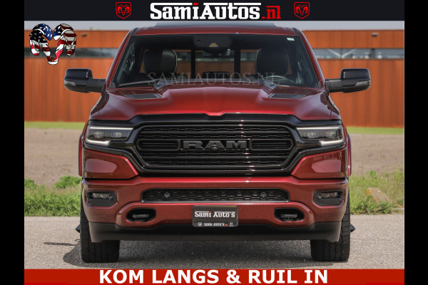 Dodge Ram DELMONICO | LIMITED NIGHT 5.7 V8 | BOM VOL | HUD | LUCHTVERING | MEEST LUXE DUBBELE CABINE | 5 PERSOONS | ROYALE STOELEN MET LUXE BEKLEDING | DC | GRIJSKENTEKEN | Z.G.A.N | EERSTE EIGENAAR | ORIGINELE NEDERLANDSE AUTO |