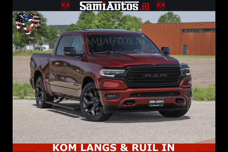 Dodge Ram DELMONICO | LIMITED NIGHT 5.7 V8 | BOM VOL | HUD | LUCHTVERING | MEEST LUXE DUBBELE CABINE | 5 PERSOONS | ROYALE STOELEN MET LUXE BEKLEDING | DC | GRIJSKENTEKEN | Z.G.A.N | EERSTE EIGENAAR | ORIGINELE NEDERLANDSE AUTO |