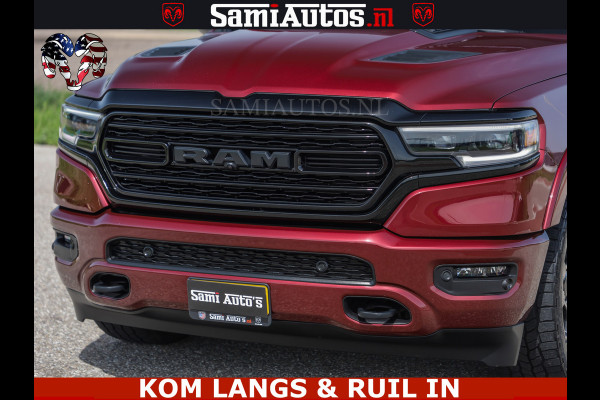 Dodge Ram DELMONICO | LIMITED NIGHT 5.7 V8 | BOM VOL | HUD | LUCHTVERING | MEEST LUXE DUBBELE CABINE | 5 PERSOONS | ROYALE STOELEN MET LUXE BEKLEDING | DC | GRIJSKENTEKEN | Z.G.A.N | EERSTE EIGENAAR | ORIGINELE NEDERLANDSE AUTO |