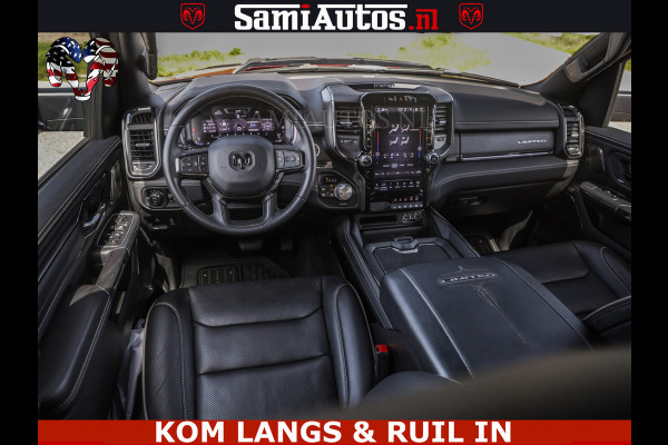 Dodge Ram DELMONICO | LIMITED NIGHT 5.7 V8 | BOM VOL | HUD | LUCHTVERING | MEEST LUXE DUBBELE CABINE | 5 PERSOONS | ROYALE STOELEN MET LUXE BEKLEDING | DC | GRIJSKENTEKEN | Z.G.A.N | EERSTE EIGENAAR | ORIGINELE NEDERLANDSE AUTO |