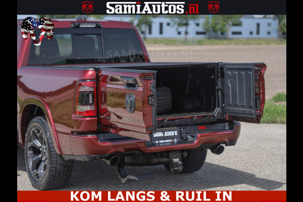 Dodge Ram DELMONICO | LIMITED NIGHT 5.7 V8 | BOM VOL | HUD | LUCHTVERING | MEEST LUXE DUBBELE CABINE | 5 PERSOONS | ROYALE STOELEN MET LUXE BEKLEDING | DC | GRIJSKENTEKEN | Z.G.A.N | EERSTE EIGENAAR | ORIGINELE NEDERLANDSE AUTO |