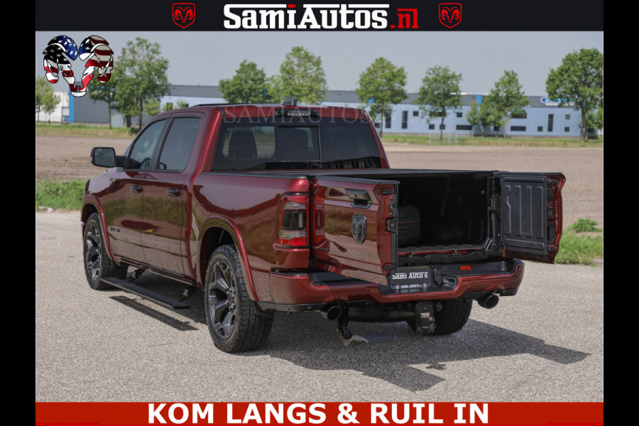 Dodge Ram DELMONICO | LIMITED NIGHT 5.7 V8 | BOM VOL | HUD | LUCHTVERING | MEEST LUXE DUBBELE CABINE | 5 PERSOONS | ROYALE STOELEN MET LUXE BEKLEDING | DC | GRIJSKENTEKEN | Z.G.A.N | EERSTE EIGENAAR | ORIGINELE NEDERLANDSE AUTO |