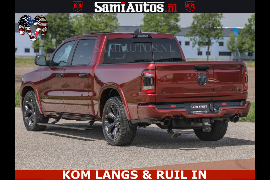 Dodge Ram DELMONICO | LIMITED NIGHT 5.7 V8 | BOM VOL | HUD | LUCHTVERING | MEEST LUXE DUBBELE CABINE | 5 PERSOONS | ROYALE STOELEN MET LUXE BEKLEDING | DC | GRIJSKENTEKEN | Z.G.A.N | EERSTE EIGENAAR | ORIGINELE NEDERLANDSE AUTO |