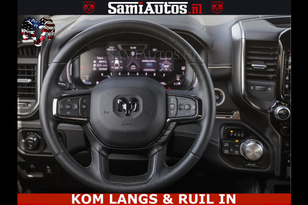 Dodge Ram DELMONICO | LIMITED NIGHT 5.7 V8 | BOM VOL | HUD | LUCHTVERING | MEEST LUXE DUBBELE CABINE | 5 PERSOONS | ROYALE STOELEN MET LUXE BEKLEDING | DC | GRIJSKENTEKEN | Z.G.A.N | EERSTE EIGENAAR | ORIGINELE NEDERLANDSE AUTO |