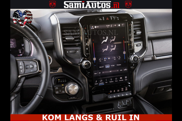 Dodge Ram DELMONICO | LIMITED NIGHT 5.7 V8 | BOM VOL | HUD | LUCHTVERING | MEEST LUXE DUBBELE CABINE | 5 PERSOONS | ROYALE STOELEN MET LUXE BEKLEDING | DC | GRIJSKENTEKEN | Z.G.A.N | EERSTE EIGENAAR | ORIGINELE NEDERLANDSE AUTO |
