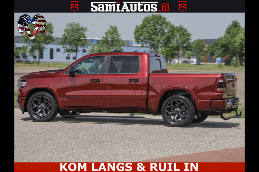 Dodge Ram DELMONICO | LIMITED NIGHT 5.7 V8 | BOM VOL | HUD | LUCHTVERING | MEEST LUXE DUBBELE CABINE | 5 PERSOONS | ROYALE STOELEN MET LUXE BEKLEDING | DC | GRIJSKENTEKEN | Z.G.A.N | EERSTE EIGENAAR | ORIGINELE NEDERLANDSE AUTO |