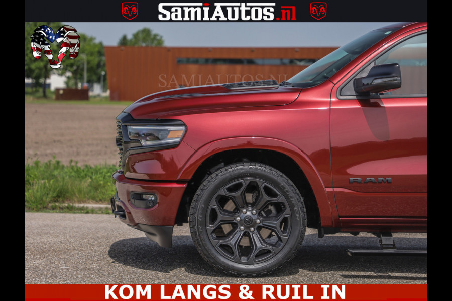Dodge Ram DELMONICO | LIMITED NIGHT 5.7 V8 | BOM VOL | HUD | LUCHTVERING | MEEST LUXE DUBBELE CABINE | 5 PERSOONS | ROYALE STOELEN MET LUXE BEKLEDING | DC | GRIJSKENTEKEN | Z.G.A.N | EERSTE EIGENAAR | ORIGINELE NEDERLANDSE AUTO |