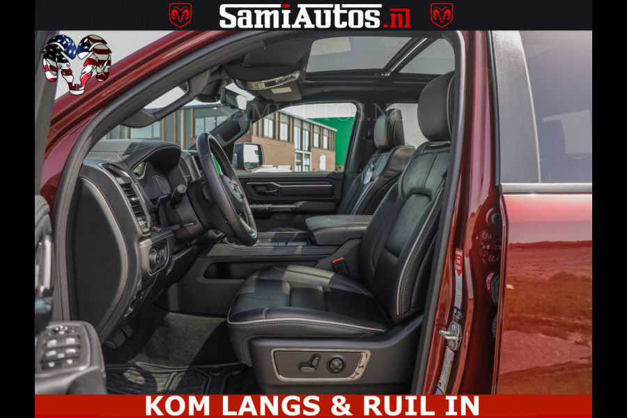 Dodge Ram DELMONICO | LIMITED NIGHT 5.7 V8 | BOM VOL | HUD | LUCHTVERING | MEEST LUXE DUBBELE CABINE | 5 PERSOONS | ROYALE STOELEN MET LUXE BEKLEDING | DC | GRIJSKENTEKEN | Z.G.A.N | EERSTE EIGENAAR | ORIGINELE NEDERLANDSE AUTO |