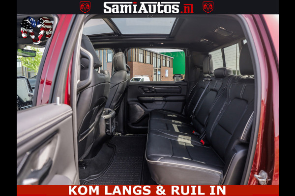 Dodge Ram DELMONICO | LIMITED NIGHT 5.7 V8 | BOM VOL | HUD | LUCHTVERING | MEEST LUXE DUBBELE CABINE | 5 PERSOONS | ROYALE STOELEN MET LUXE BEKLEDING | DC | GRIJSKENTEKEN | Z.G.A.N | EERSTE EIGENAAR | ORIGINELE NEDERLANDSE AUTO |