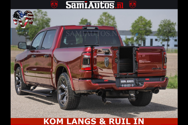 Dodge Ram DELMONICO | LIMITED NIGHT 5.7 V8 | BOM VOL | HUD | LUCHTVERING | MEEST LUXE DUBBELE CABINE | 5 PERSOONS | ROYALE STOELEN MET LUXE BEKLEDING | DC | GRIJSKENTEKEN | Z.G.A.N | EERSTE EIGENAAR | ORIGINELE NEDERLANDSE AUTO |