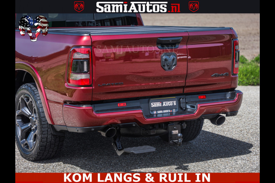 Dodge Ram DELMONICO | LIMITED NIGHT 5.7 V8 | BOM VOL | HUD | LUCHTVERING | MEEST LUXE DUBBELE CABINE | 5 PERSOONS | ROYALE STOELEN MET LUXE BEKLEDING | DC | GRIJSKENTEKEN | Z.G.A.N | EERSTE EIGENAAR | ORIGINELE NEDERLANDSE AUTO |