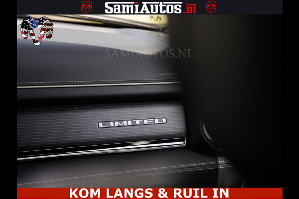 Dodge Ram DELMONICO | LIMITED NIGHT 5.7 V8 | BOM VOL | HUD | LUCHTVERING | MEEST LUXE DUBBELE CABINE | 5 PERSOONS | ROYALE STOELEN MET LUXE BEKLEDING | DC | GRIJSKENTEKEN | Z.G.A.N | EERSTE EIGENAAR | ORIGINELE NEDERLANDSE AUTO |