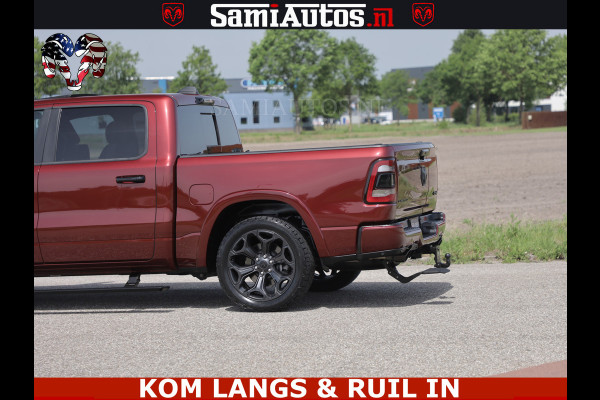 Dodge Ram DELMONICO | LIMITED NIGHT 5.7 V8 | BOM VOL | HUD | LUCHTVERING | MEEST LUXE DUBBELE CABINE | 5 PERSOONS | ROYALE STOELEN MET LUXE BEKLEDING | DC | GRIJSKENTEKEN | Z.G.A.N | EERSTE EIGENAAR | ORIGINELE NEDERLANDSE AUTO |