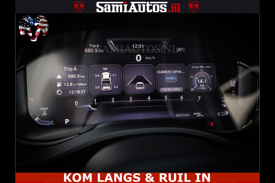 Dodge Ram DELMONICO | LIMITED NIGHT 5.7 V8 | BOM VOL | HUD | LUCHTVERING | MEEST LUXE DUBBELE CABINE | 5 PERSOONS | ROYALE STOELEN MET LUXE BEKLEDING | DC | GRIJSKENTEKEN | Z.G.A.N | EERSTE EIGENAAR | ORIGINELE NEDERLANDSE AUTO |