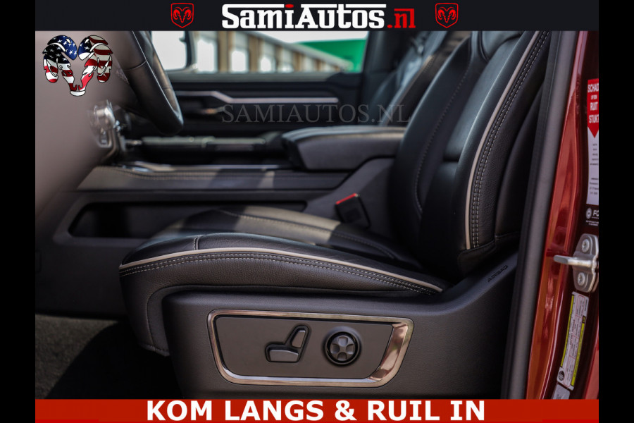 Dodge Ram DELMONICO | LIMITED NIGHT 5.7 V8 | BOM VOL | HUD | LUCHTVERING | MEEST LUXE DUBBELE CABINE | 5 PERSOONS | ROYALE STOELEN MET LUXE BEKLEDING | DC | GRIJSKENTEKEN | Z.G.A.N | EERSTE EIGENAAR | ORIGINELE NEDERLANDSE AUTO |