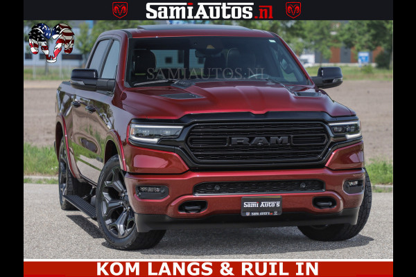 Dodge Ram DELMONICO | LIMITED NIGHT 5.7 V8 | BOM VOL | HUD | LUCHTVERING | MEEST LUXE DUBBELE CABINE | 5 PERSOONS | ROYALE STOELEN MET LUXE BEKLEDING | DC | GRIJSKENTEKEN | Z.G.A.N | EERSTE EIGENAAR | ORIGINELE NEDERLANDSE AUTO |