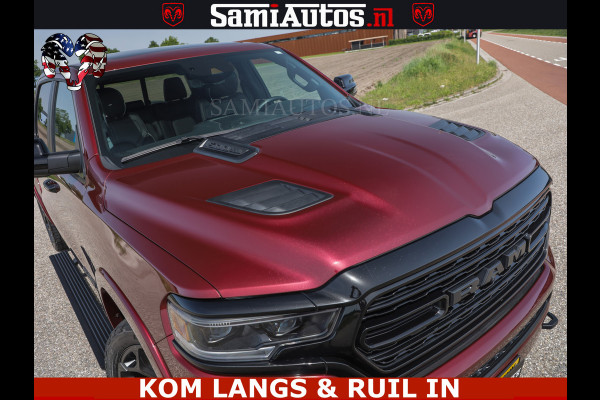 Dodge Ram DELMONICO | LIMITED NIGHT 5.7 V8 | BOM VOL | HUD | LUCHTVERING | MEEST LUXE DUBBELE CABINE | 5 PERSOONS | ROYALE STOELEN MET LUXE BEKLEDING | DC | GRIJSKENTEKEN | Z.G.A.N | EERSTE EIGENAAR | ORIGINELE NEDERLANDSE AUTO |