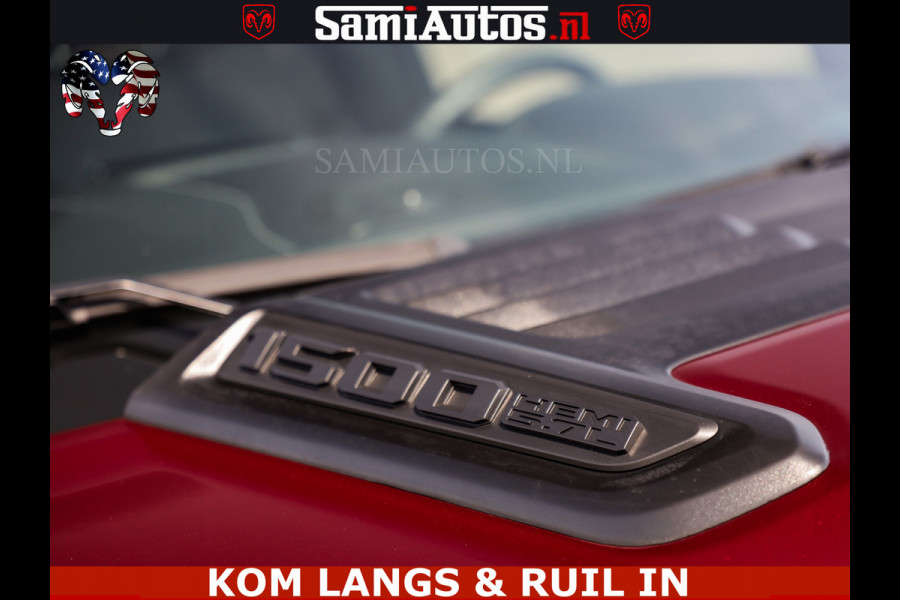 Dodge Ram DELMONICO | LIMITED NIGHT 5.7 V8 | BOM VOL | HUD | LUCHTVERING | MEEST LUXE DUBBELE CABINE | 5 PERSOONS | ROYALE STOELEN MET LUXE BEKLEDING | DC | GRIJSKENTEKEN | Z.G.A.N | EERSTE EIGENAAR | ORIGINELE NEDERLANDSE AUTO |